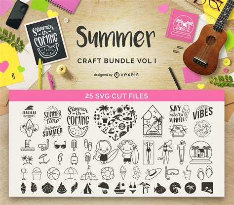 Download Summer Craft Bundle Vol1 - Vector Download