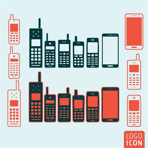 Mobile Phone Icon Isolated Download Free Vectors