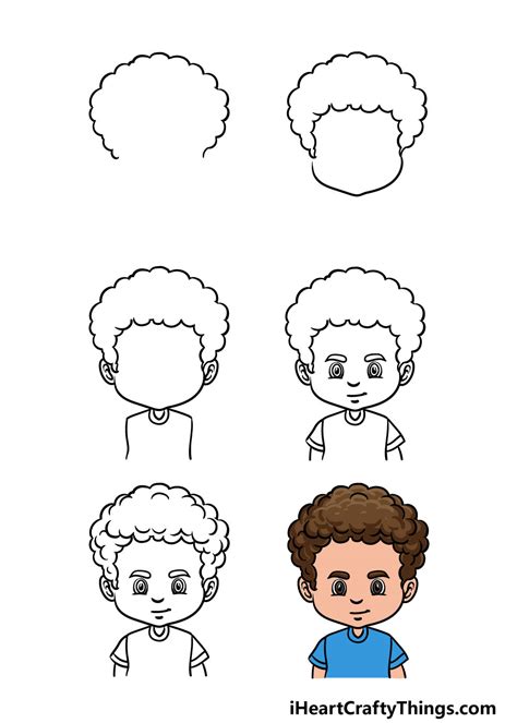 How To Draw Curly Guy Hair Depp My Fav