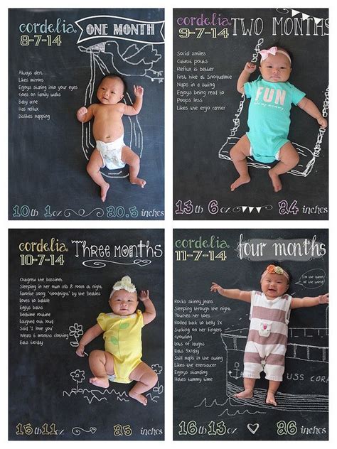 8 Adorable Ideas For Monthly Baby Photos Creative Monthly Baby Photos