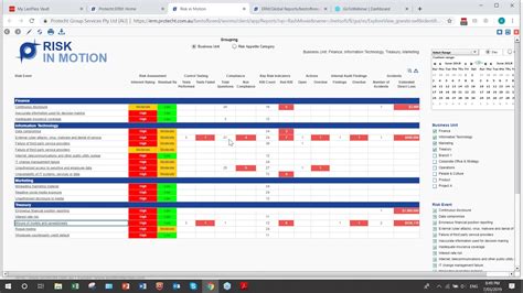 Risk Register Dashboard Template Excel Free Risk Register Templates