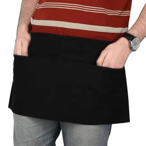 Plain Cotton Black Waist Kitchen Apron With Pocket Set Of Two At Rs 105 In Jaipur