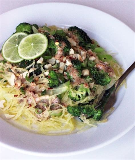 Spaghetti Squash Pad Thai Healthy Low Carb Dinner Recipes Popsugar