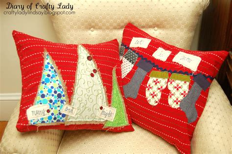 Throw pillows are another fantastic way to incorporate cute textiles and diy flair into your home without a great investment of time or money. Diary of a Crafty Lady: Christmas Pillow Covers (made with ...