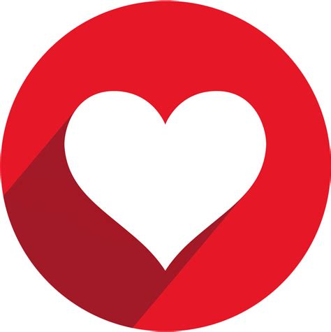 Facebook Heart Symbols Icons Youtube Circle Logo Png Clipart Full
