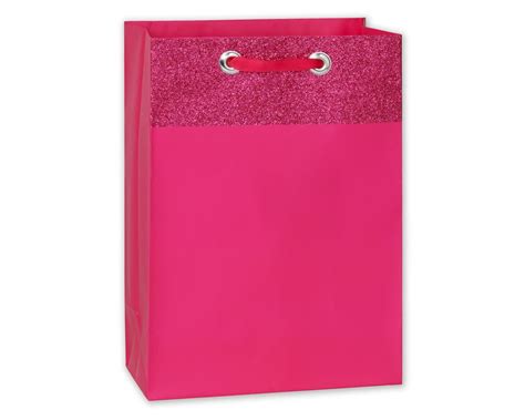 Jumbo Pink Glitter T Bag American Greetings