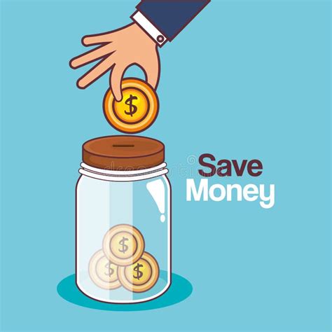 Save Money Jar Icon Stock Vector Illustration Of Glass 110040274