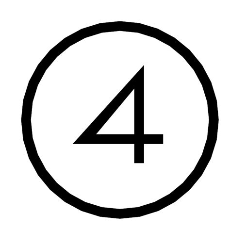 Number Circle 4 Vector Svg Icon Svg Repo