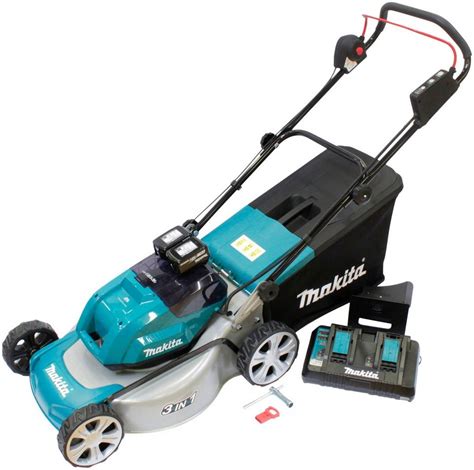 Wir verlosen maschinen und anderes werkzeug. Makita Akkurasenmäher »DLM460PT2«, 46 cm Schnittbreite ...