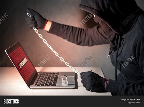 Male Hacker Locking Image And Photo Free Trial Bigstock