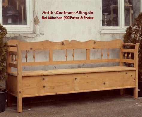 You can find many choices when you search for mechanical banks for sale on ebay. 95526 Antike Bank Gartenbank Truhenbank Fichte Sitzbank ...