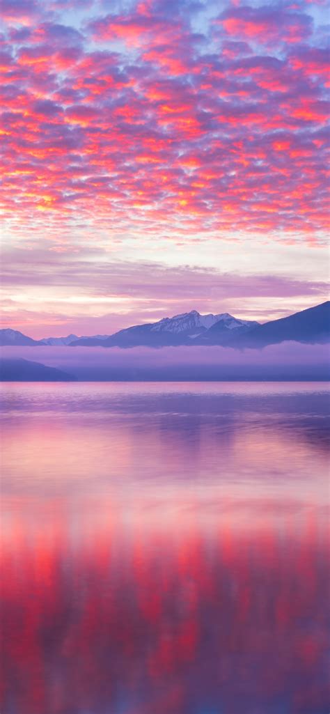 Pink Clouds 4k Wallpaper Reflection Lake Body Of Water