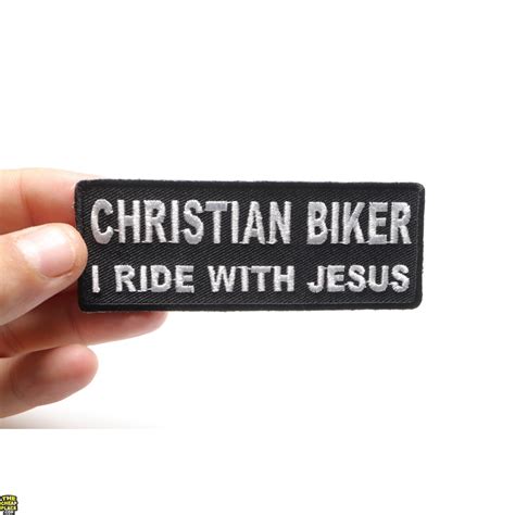 Christian Biker I Ride With Jesus Patch Biker Patches Thecheapplace