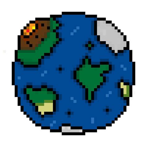 Planet Pixel Art Animation By ~zeevilcat On Deviantart Pixel Art