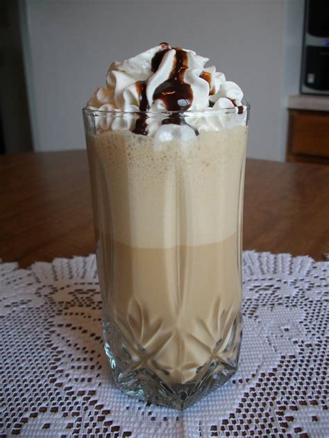 Brew 1/2 cup folgers® coffeehouse blend ground coffee in coffeemaker using 1 1/2 cups cold water. Domestic Goddess's Recipe Box: Iced Coffee Frappe