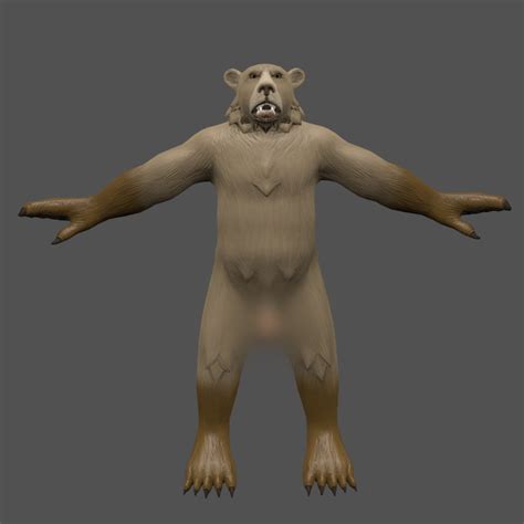 Nsfw Adult Bear Character Model Turbosquid