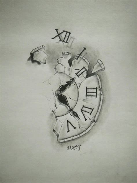 Clock Tattoo Drawing Skill