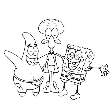 Detail Gambar Spongebob Untuk Mewarnai Koleksi Nomer 18