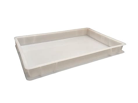 Plastic Stacking Food Grade Pizza Dough Bakery Euro Trays Commercial