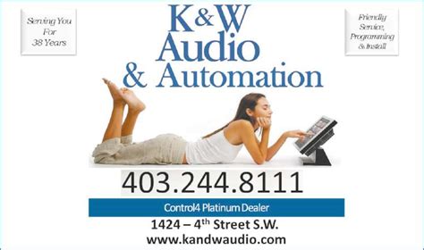 K And W Audio Opening Hours 1424 4 St Sw Calgary Ab