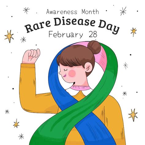 Free Vector Hand Drawn Illustration For Rare Disease Day