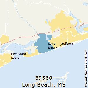 This mississippi map with counties & zip codes is a fully editable, layered adobe illustrator file. Best Places to Live in Long Beach (zip 39560), Mississippi