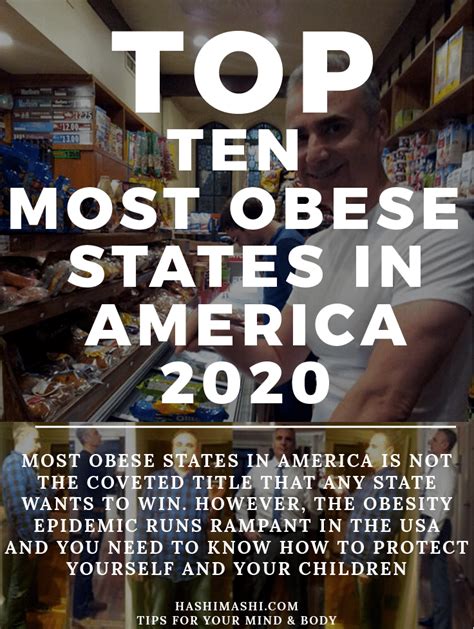 Top 10 Most Obese States In America 2019 2022