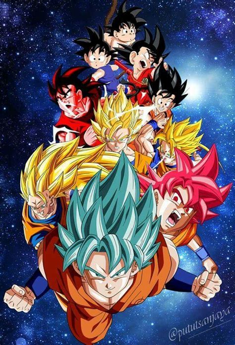 Evolution Of Goku Dragon Ball Super Dessin Goku Sangoku