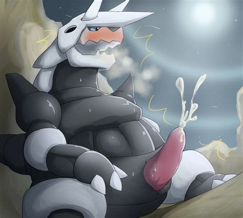 Rule 34 Aggron Artist Request Color Cum Feral Male Male Only Nintendo