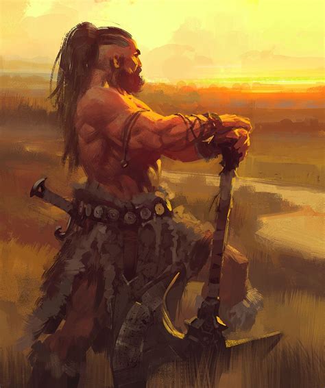 Daryl Mandryk Barbarian Fantasy Warrior Fantasy