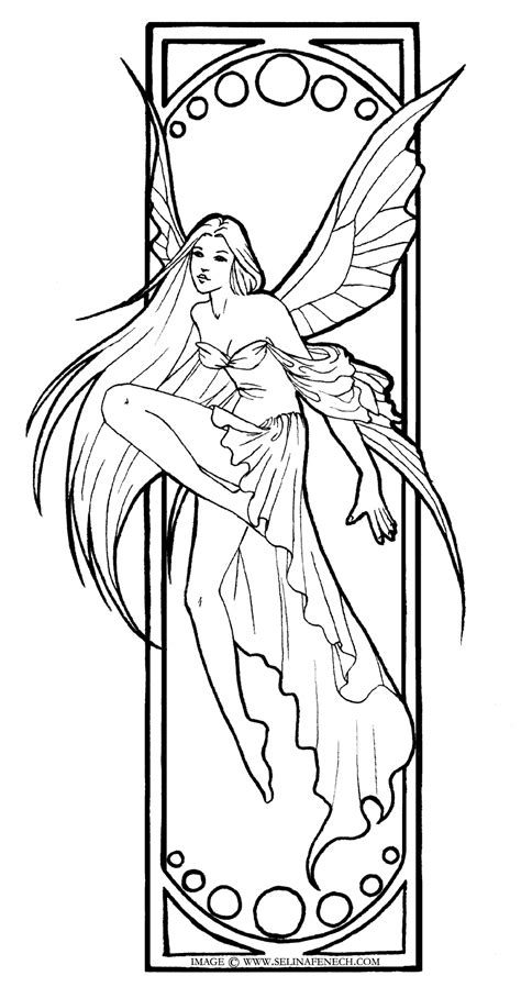 Gothic Fairy Coloring Pages For Adults Coloring Pages