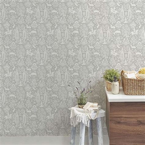 Woodland Grey Wallpaper Woodland Wallpaper Grey Wallpaper Wallpaper