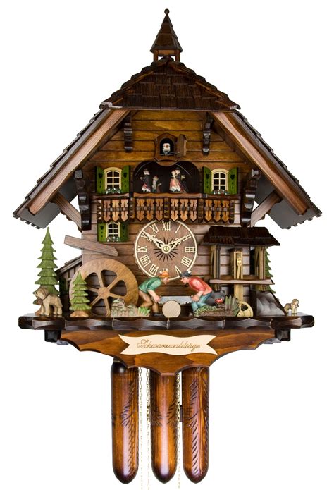 Adolf Herr Cuckoo Clock The Black Forest Saw Mill Ah 8701 8tmt New