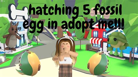 Hatching 5 Fossil Eggs In Adopt Me Will I Get A Legendary Youtube