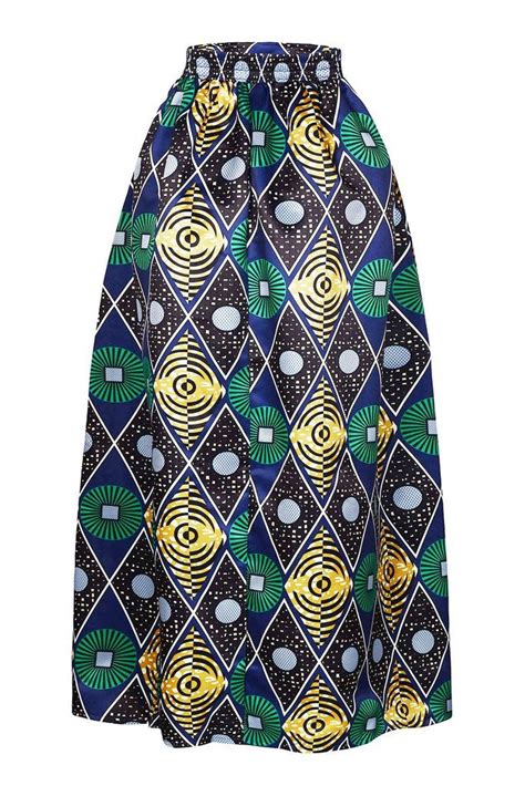 Femmes boho harem pantalon dames floral imprimer é. Jupe Longue en Pagne Africain Chic Diamants Cercle ...