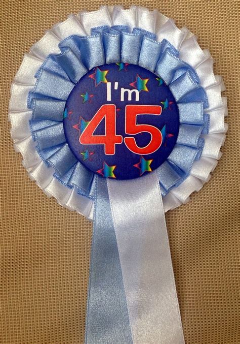 Two Tier Customised Birthday Rosettes Also Available As Hen Night