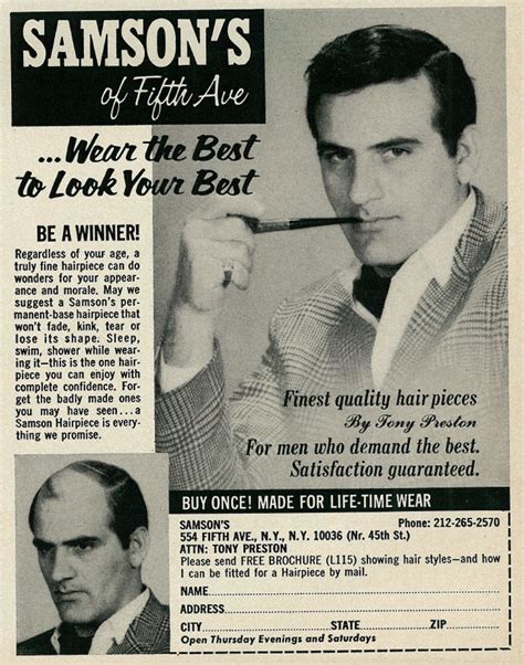 Beeswax, stearic acid, mineral oil, etc. 19 Vintage Ads for Fashion Wigs and Hairpieces From the ...