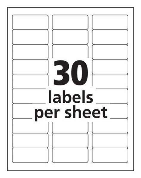 Avery 5960 Label Template