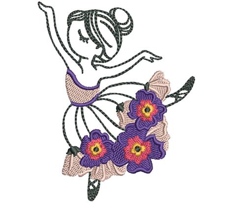 Girls Dance Embroidery Design 19