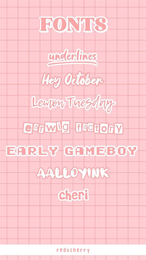 Aesthetic Font Pack Recommendations Cute Fonts On Dafont Dafont Fonts