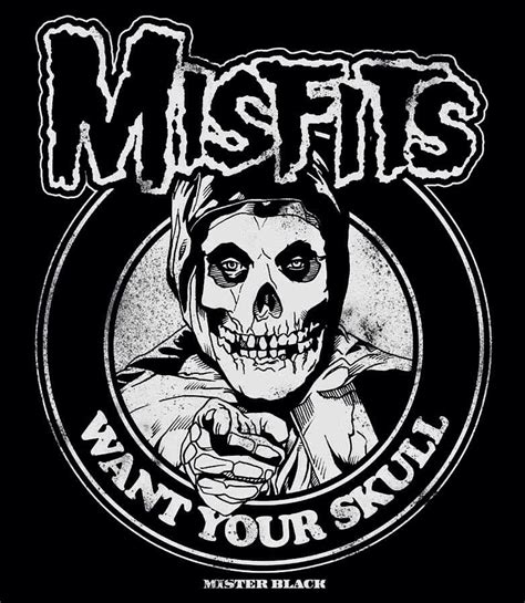 Welcome2creepshow Misfits Skull Punk Poster Skull Sticker