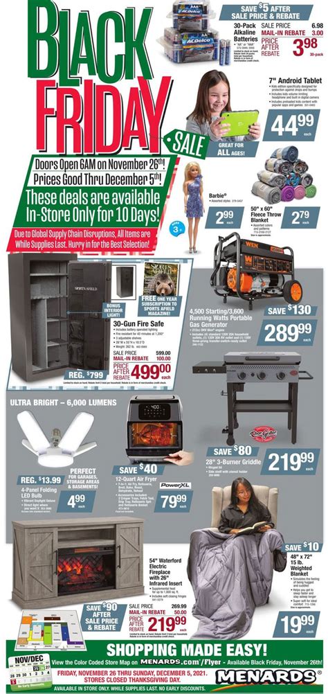 What Stores Have Black Friday Sales All Day - Menards Black Friday Ad for 2021