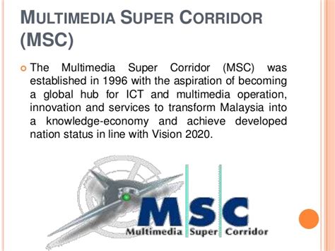 Malaysia's multimedia super corridor (msc) is being developed in order to. Issues and Challenges in Integrating ICT in Malaysian School