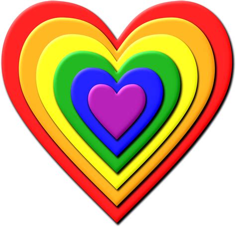 Clipart Rainbow Heart 2