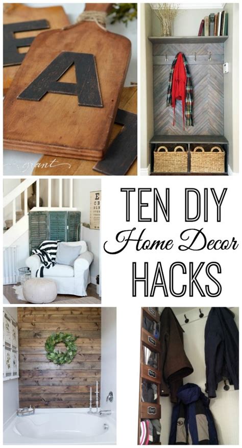 You get the satisfaction of making it yourself and having it be the exact style you want. 10 Do it Yourself Home Decor Hacks