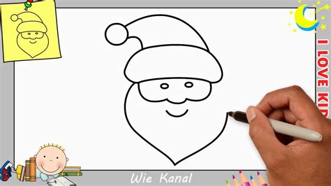 Weihnachtsmann zeichnen lernen einfach schritt für schritt ... De sie müssen nicht alle einzelheiten nachzeichnen, nur die umrisse und so viele einzelheiten, dass die zeichnung erkennbar ist.