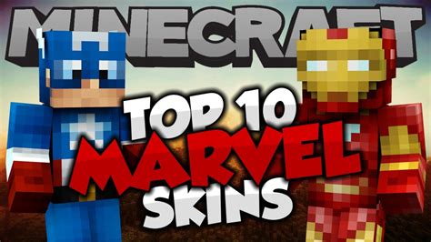 Top 10 Minecraft Marvel Skins Best Minecraft Skins Youtube