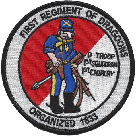 D Troop 1st Squadron 1st Cavalry Patch Ebay