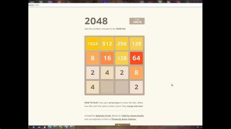Solving 2048 Puzzle Game Youtube