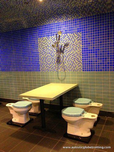 Industrial bathroom partitions are ideal for a variety of manufacturing facilities where durability is a high priority. Magic Restroom Cafe Los Angeles | Los angeles sights, Los ...
